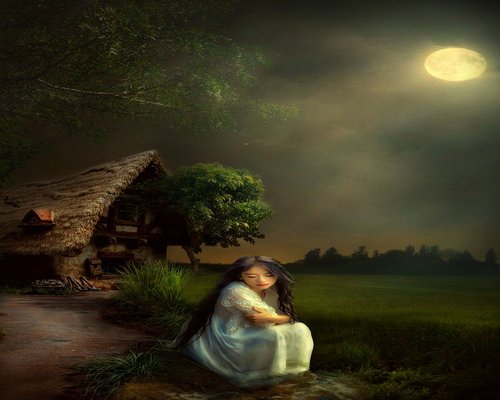 Suasana pagi yang tenang di rumah